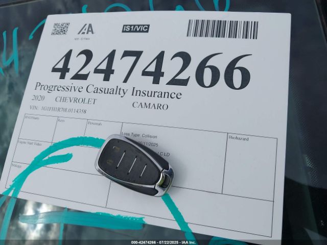 2020 CHEVROLET CAMARO 1G1FH1R70L0114358 Photo 10