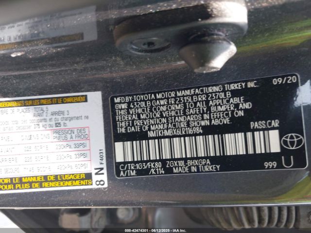 2020 TOYOTA C-HR NMTKHMBX6LR116984 Photo 8