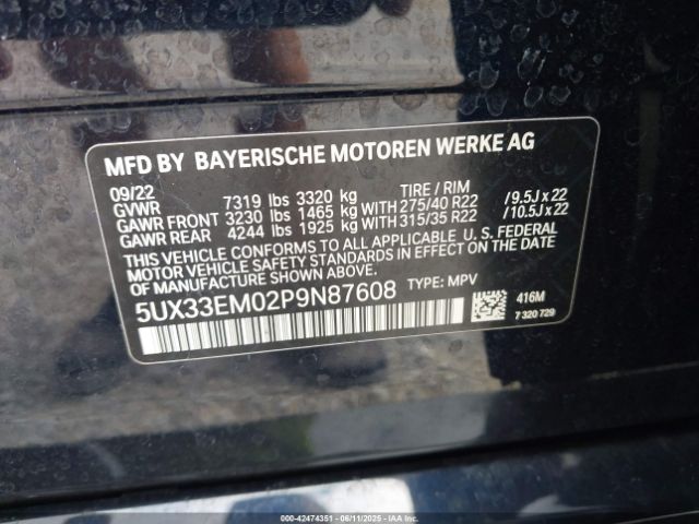 2023 BMW X7 5UX33EM02P9N87608 Photo 8