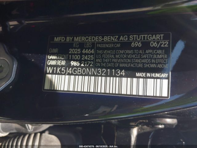 2022 MERCEDES-BENZ CLA 250 COUPE W1K5J4GB0NN321134 Photo 8