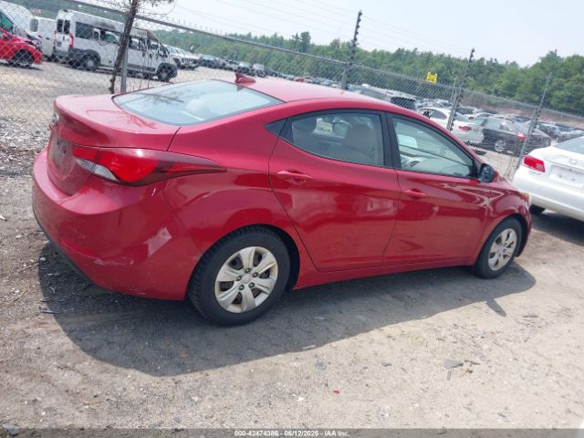 KMHDH4AE4GU603267 Hyundai ELANTRA SE