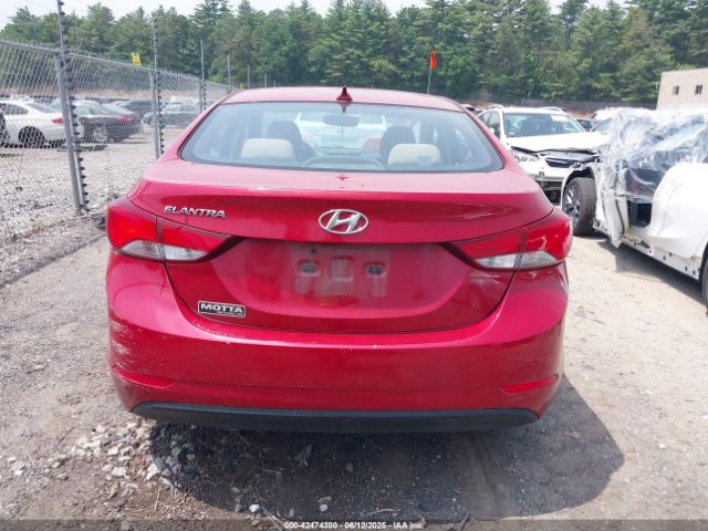 KMHDH4AE4GU603267 Hyundai ELANTRA SE