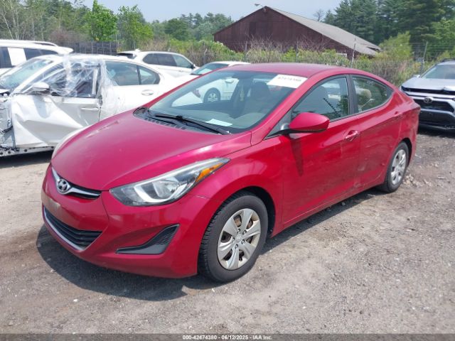 KMHDH4AE4GU603267 Hyundai ELANTRA SE
