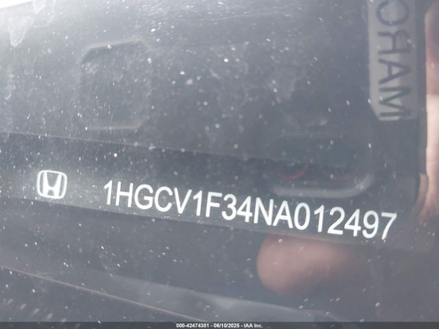 2022 HONDA ACCORD 1HGCV1F34NA012497 Photo 8