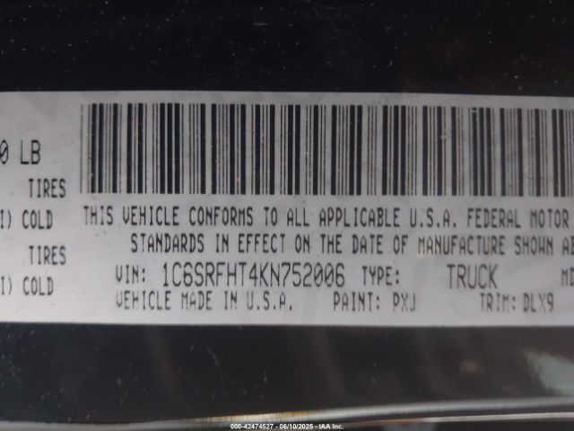 2019 RAM 1500 1C6SRFHT4KN752006 Photo 8