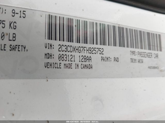 2015 DODGE CHARGER 2C3CDXHG7FH925752 Photo 8