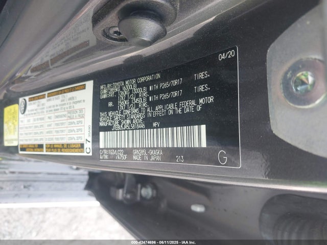 JTEBU5JR5L5818446 Toyota 1gr-fe