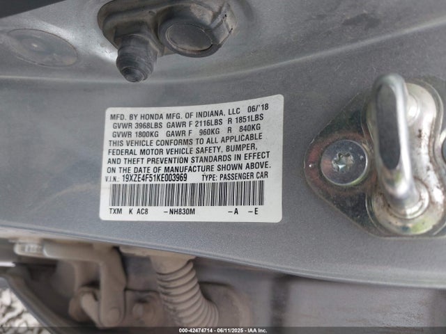 19XZE4F51KE003969 Honda leb6