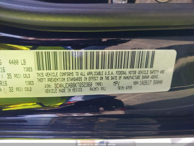 3C4NJCAB8KT652360 Jeep 2019