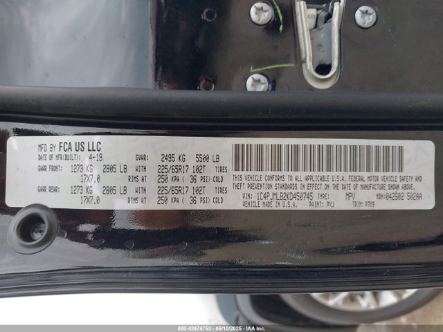 Jeep 2019 2019 1C4PJMLB2KD450745 Image 9
