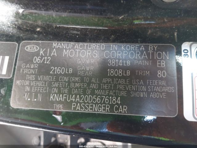 2013 KIA FORTE KNAFU4A20D5676184 Photo 8