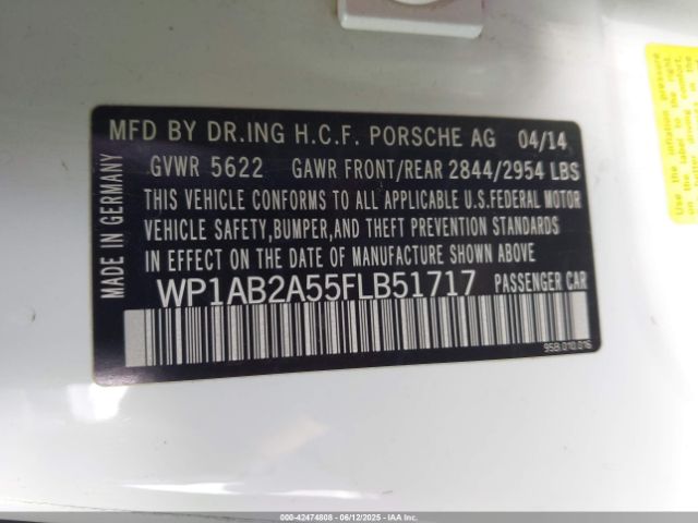 2015 PORSCHE MACAN WP1AB2A55FLB51717 Photo 8