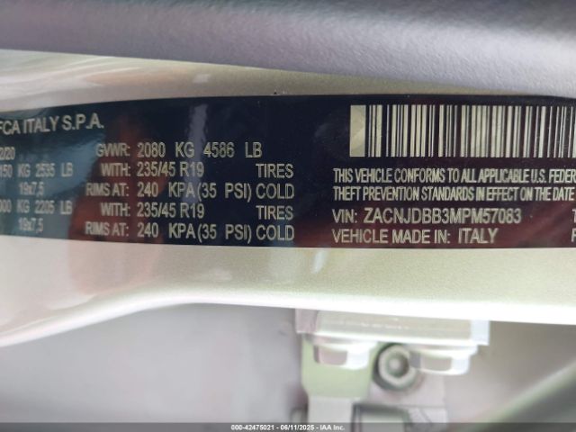 2021 JEEP RENEGADE ZACNJDBB3MPM57083 Photo 8
