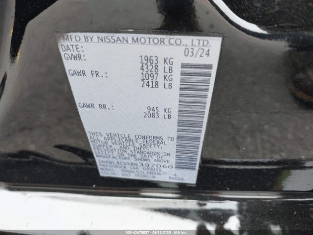 2024 NISSAN ALTIMA 1N4BL4CVXRN397060 Photo 8