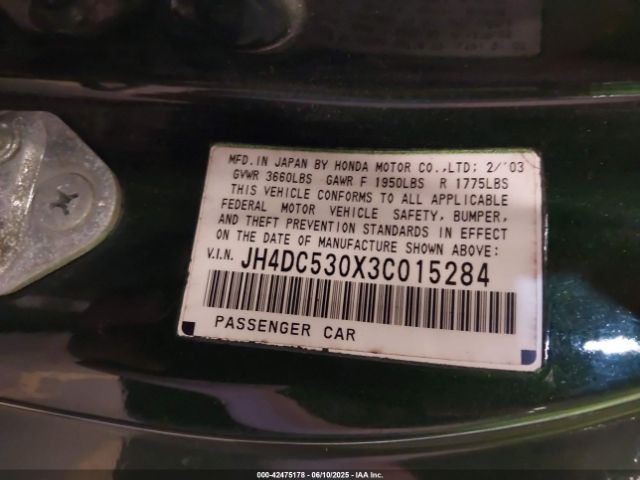 2003 ACURA RSX JH4DC530X3C015284 Photo 8