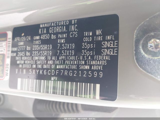 2024 KIA SPORTAGE 5XYK6CDF7RG212599 Photo 8
