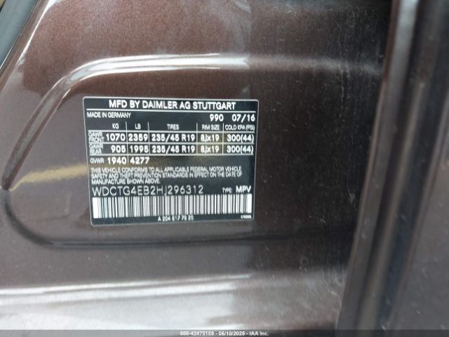 2017 MERCEDES-BENZ GLA 250 WDCTG4EB2HJ296312 Photo 8