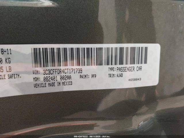 2012 FIAT 500C 3C3CFFDR4CT171739 Photo 8