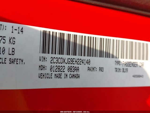 2014 DODGE CHARGER 2C3CDXJG9EH224140 Photo 8
