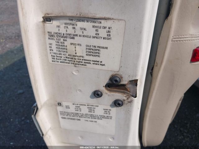 1999 CADILLAC ELDORADO 1G6EL12Y5XU611346 Photo 8