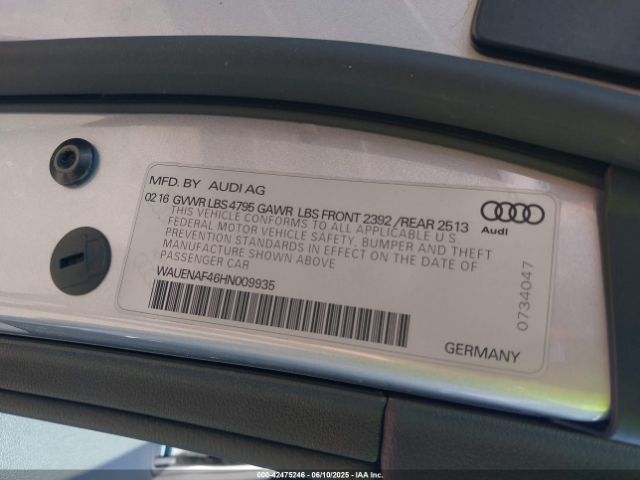 WAUENAF46HN009935 Audi A4