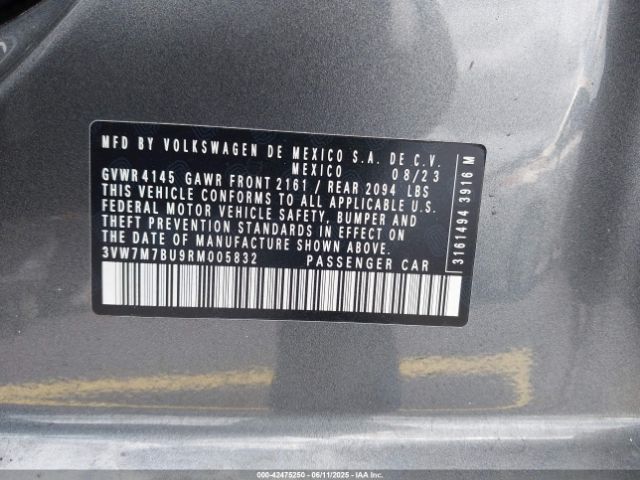 2024 VOLKSWAGEN JETTA 3VW7M7BU9RM005832 Photo 8
