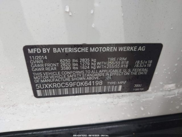 2015 BMW X5 5UXKR0C59F0K64198 Photo 8