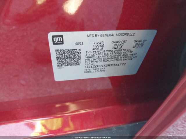 2024 CHEVROLET MALIBU 1G1ZD5ST2RF114777 Photo 8