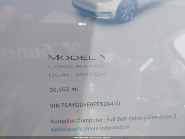 2023 TESLA MODEL Y 7SAYGDEE9PF598470 Photo 6
