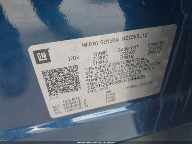 2019 CADILLAC XT4 1GYFZDR48KF148405 Photo 8