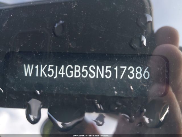 W1K5J4GB5SN517386 Mercedes-Benz Cla 250 Coupe