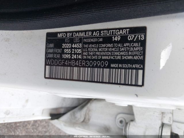WDDGF4HB4ER309909 Mercedes-Benz C 250 Luxury/sport