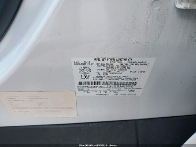 1FAHP2J85JG124441 Ford 3.5l ti-vct