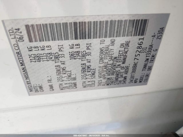 5N1BT3BB8RC752861 Nissan 2024