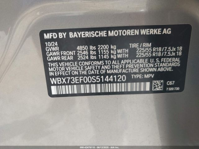 2025 BMW X1 WBX73EF00S5144120 Photo 8