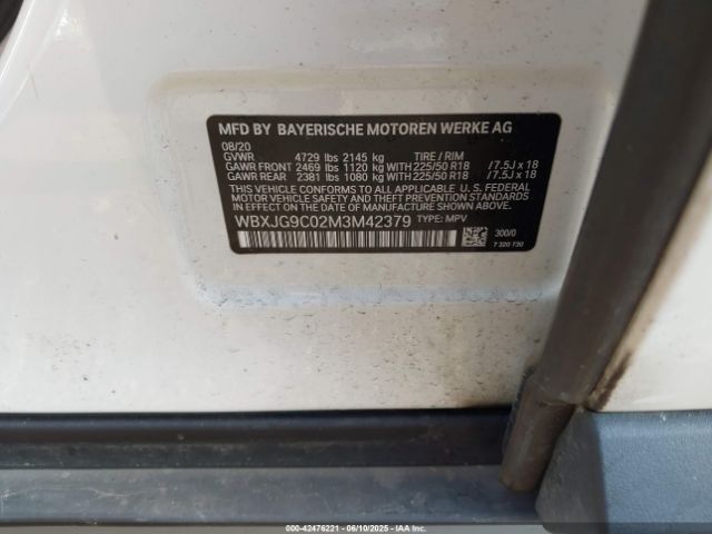 WBXJG9C02M3M42379 BMW X1 Xdrive28i