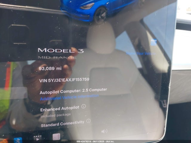 Tesla MODEL 3 2018 5YJ3E1EAXJF155759 Image 7