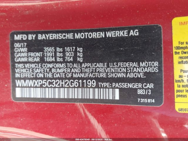 2017 MINI HARDTOP WMWXP5C32H2G61199 Photo 8