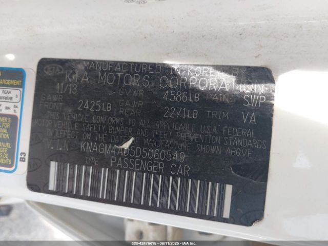 2013 KIA OPTIMA HYBRID KNAGM4AD5D5060549 Photo 8