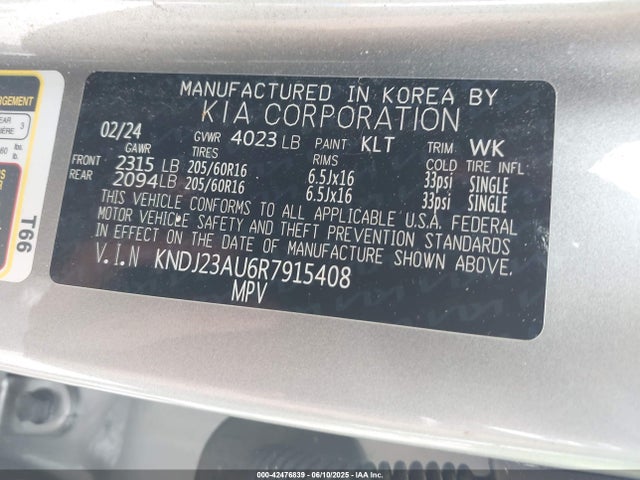 KNDJ23AU6R7915408 KIA Soul