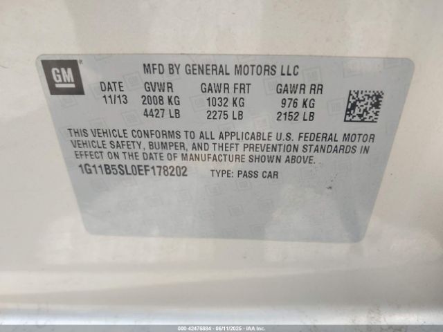 1G11B5SL0EF178202 Chevrolet lkw