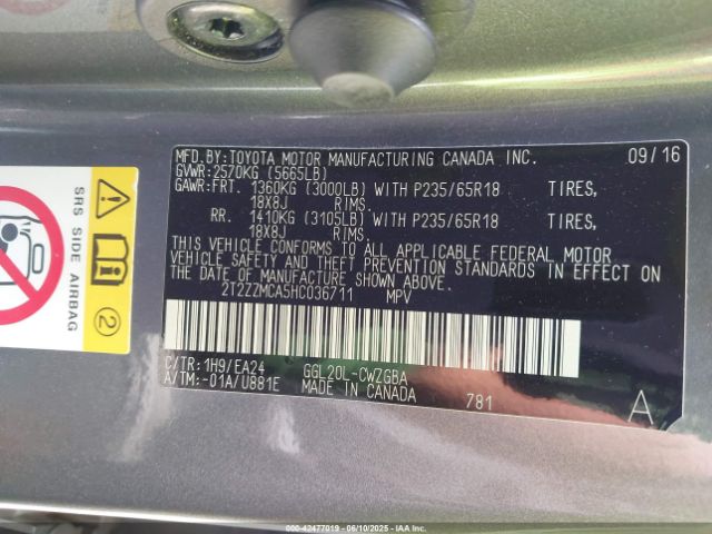 2017 LEXUS RX 350 2T2ZZMCA5HC036711 Photo 8
