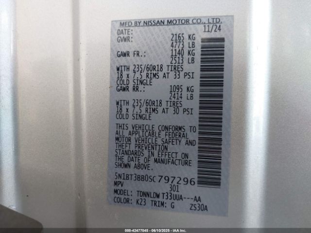 2025 NISSAN ROGUE 5N1BT3BB0SC797296 Photo 8