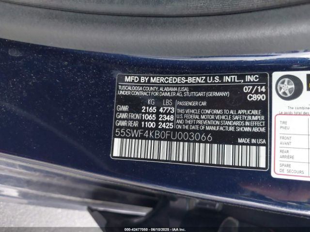 2015 MERCEDES-BENZ C 300 55SWF4KB0FU003066 Photo 8