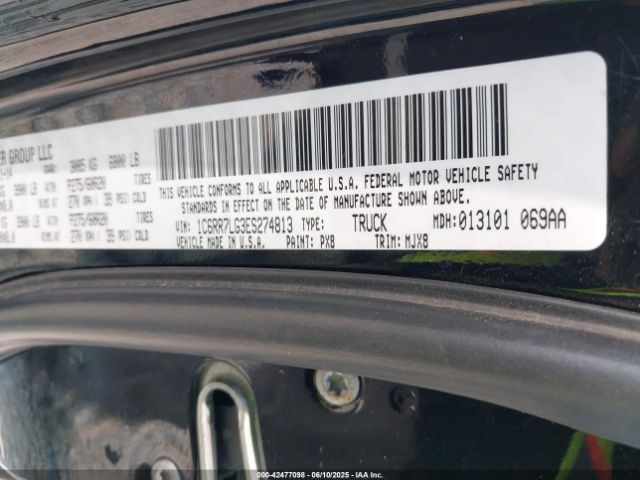 1C6RR7LG3ES274813 RAM 1500 Big Horn