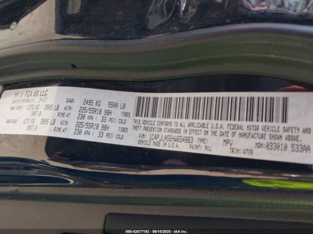 2017 JEEP CHEROKEE 1C4PJLAS6HW654863 Photo 8