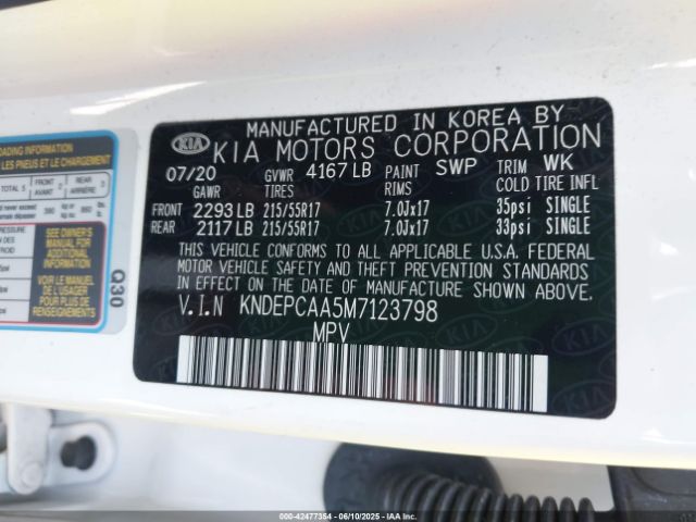 2021 KIA SELTOS KNDEPCAA5M7123798 Photo 8