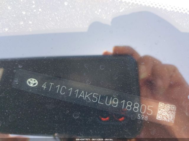 4T1C11AK5LU918805 Toyota a25a-fks