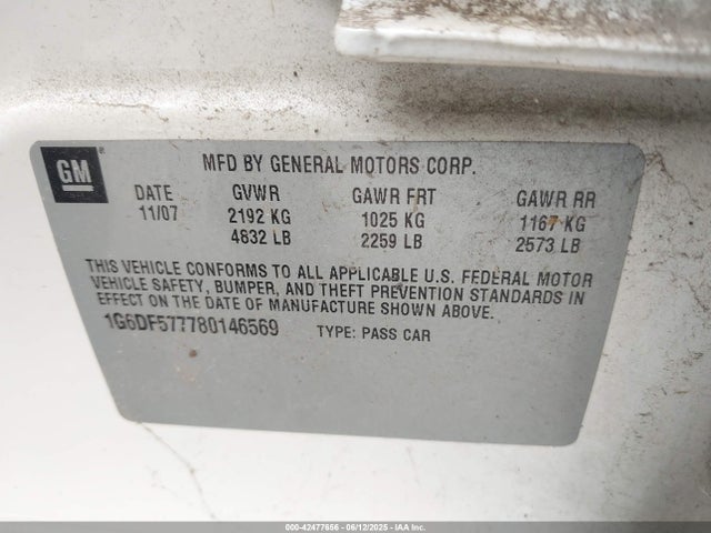 2008 CADILLAC CTS 1G6DF577780146569 Photo 8