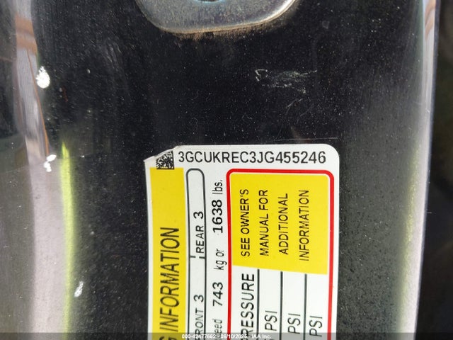 3GCUKREC3JG455246 Chevrolet l83 - sidi: spark ignited direct injection, vvt: variable valve timing, afm, e85 max, alum